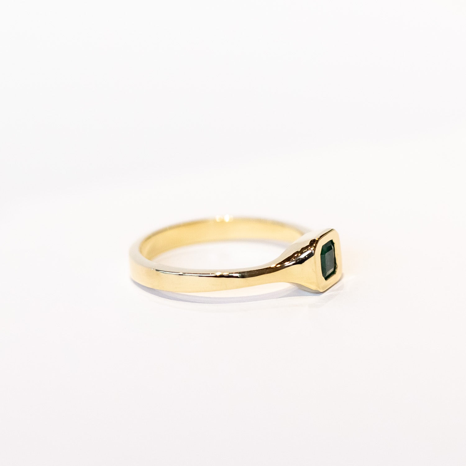 Emerald Solitaire Ring