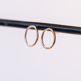 Small Open Oval Hoop Earrings