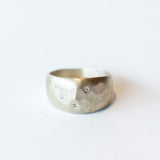 Sarah McGuire | Aurora Half Sleeve Scattered Diamond Ring