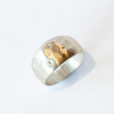 Sarah McGuire | Aurora Half Sleeve Scattered Diamond Ring