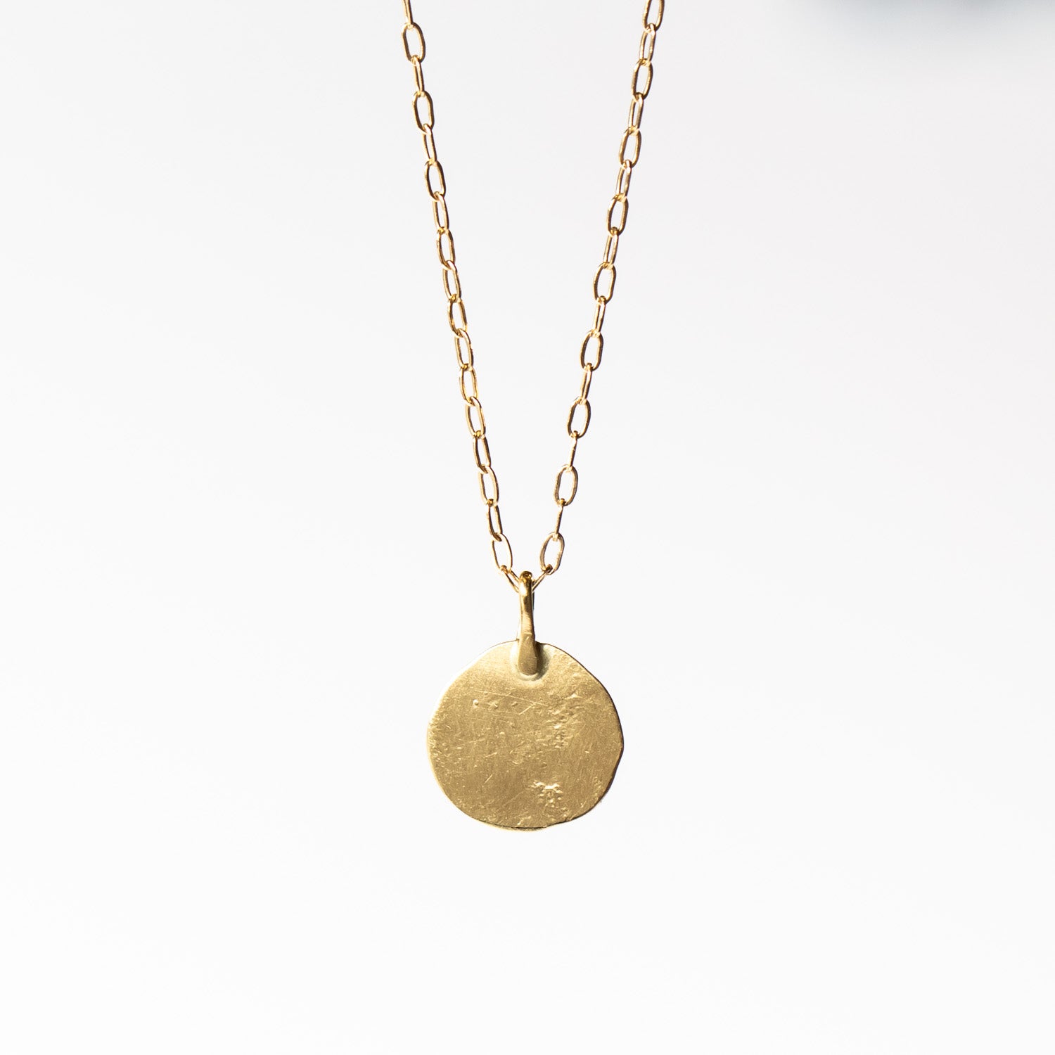 Sarah McGuire | Parchment Gold Disc Necklace