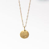 Sarah McGuire | Parchment Gold Disc Necklace