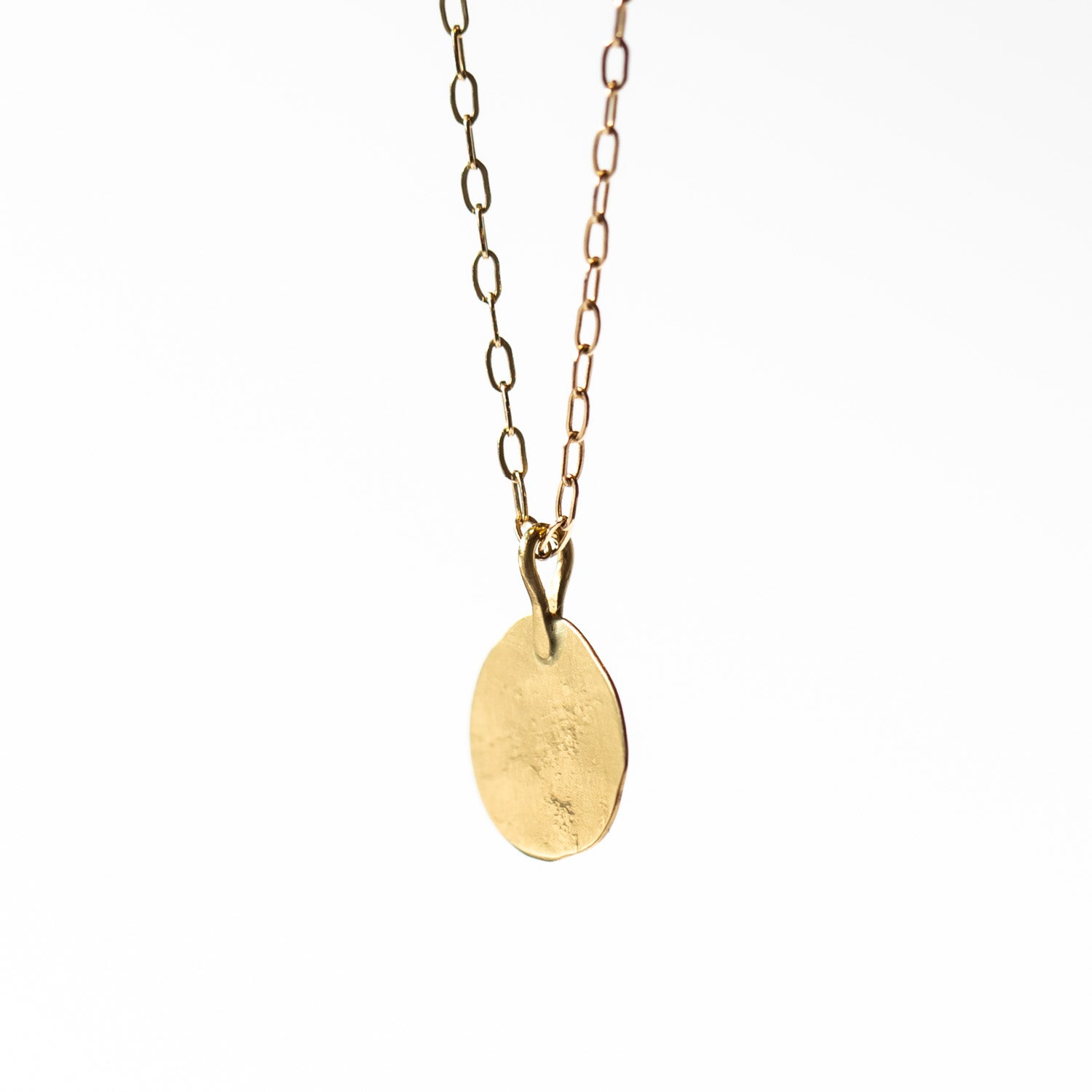 Sarah McGuire | Parchment Gold Disc Necklace