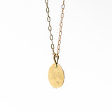 Sarah McGuire | Parchment Gold Disc Necklace