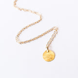 Sarah McGuire | Parchment Gold Disc Necklace