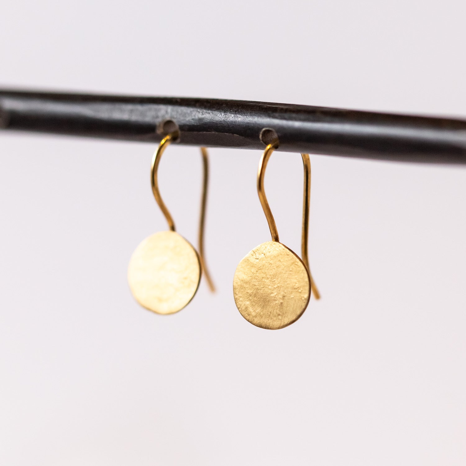 Sarah McGuire | Parchment Disk Fixed Earrings
