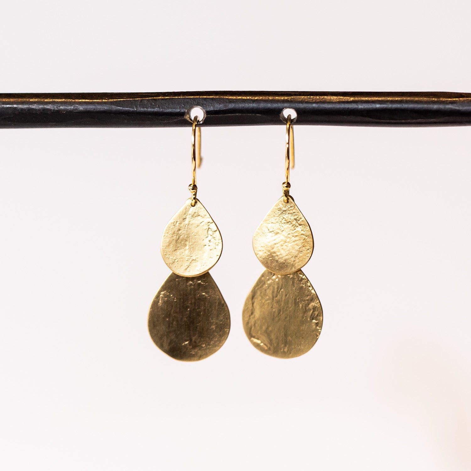 Sarah McGuire | Parchment Teardrop Waterfall Earrings
