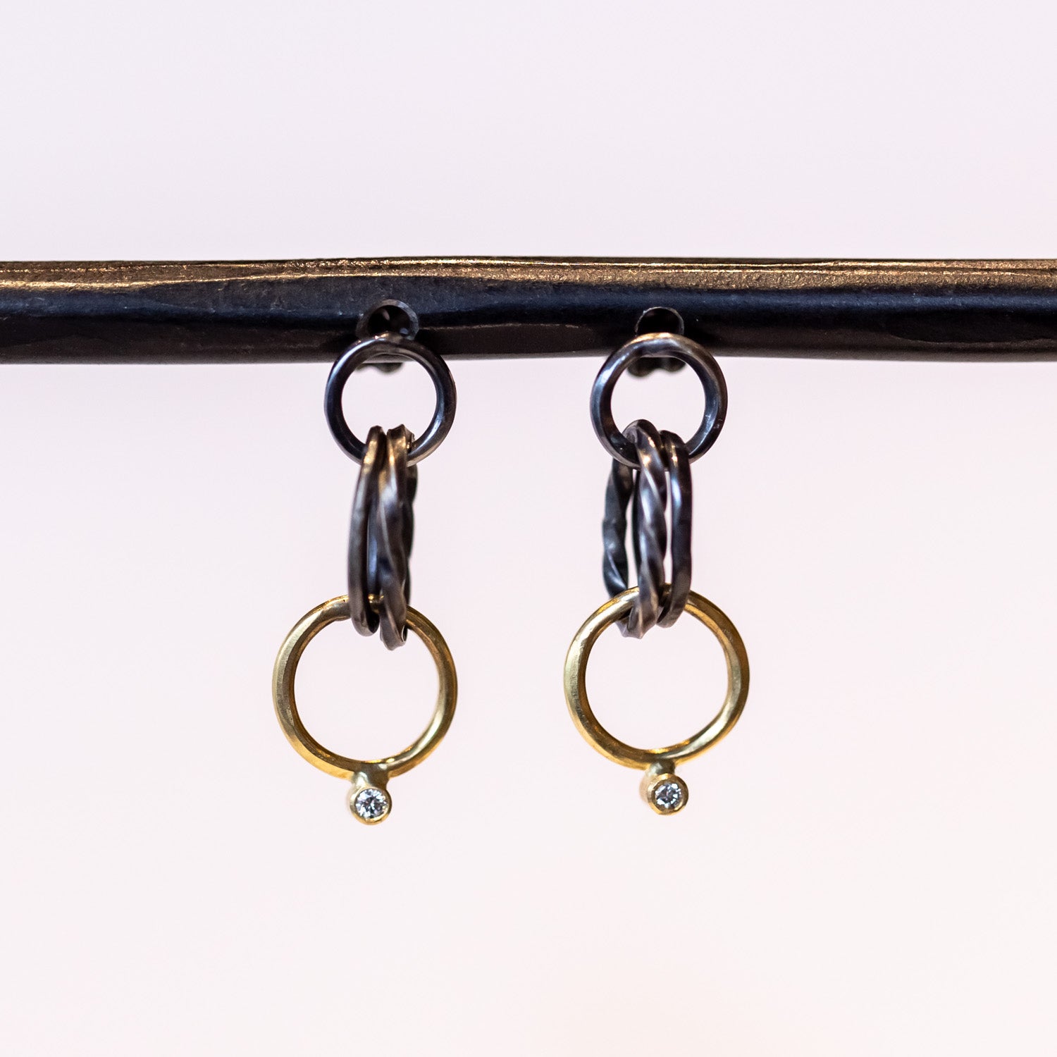 Sarah McGuire | Petite Wrought Link Stud Earrings