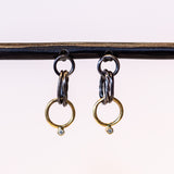 Sarah McGuire | Petite Wrought Link Stud Earrings