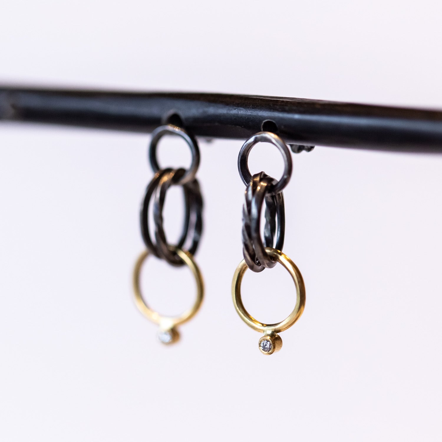 Sarah McGuire | Petite Wrought Link Stud Earrings