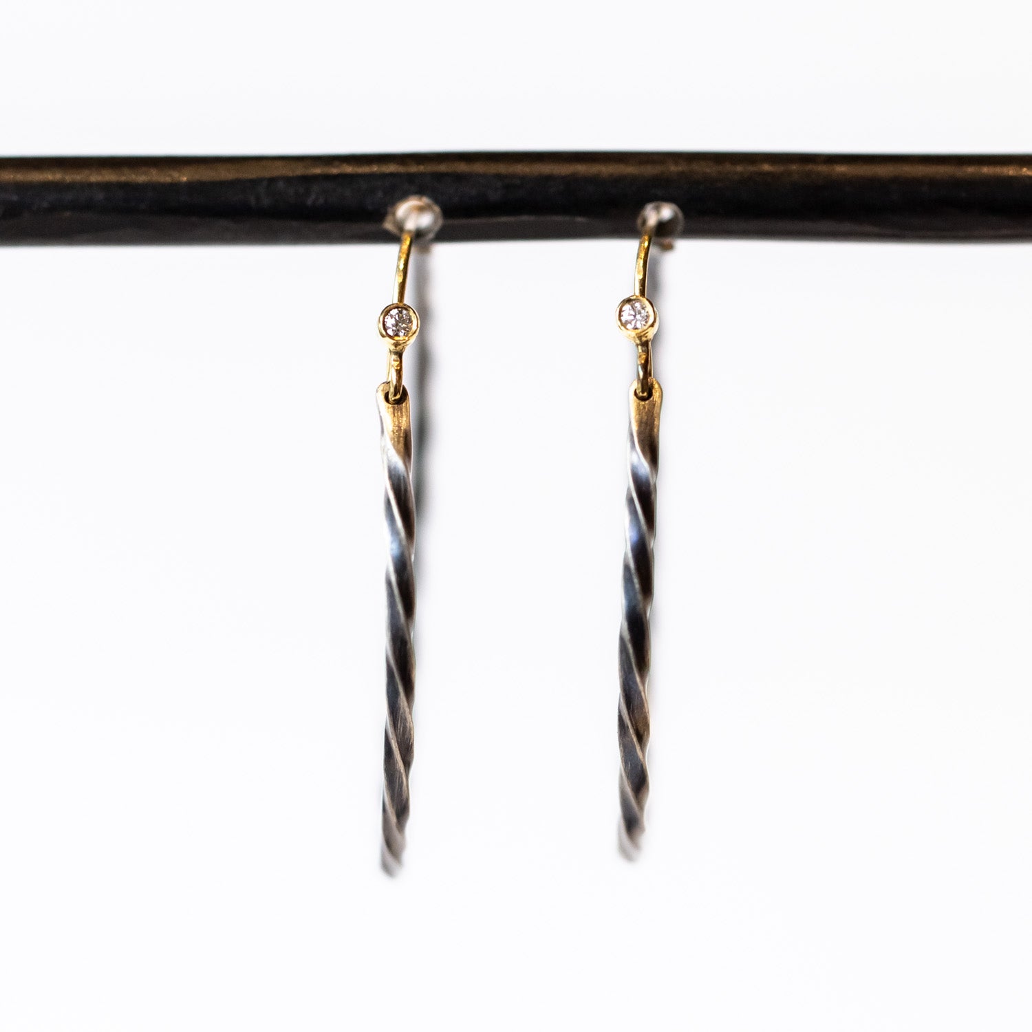 Sarah McGuire | Twisted Bias Hoop Earrings