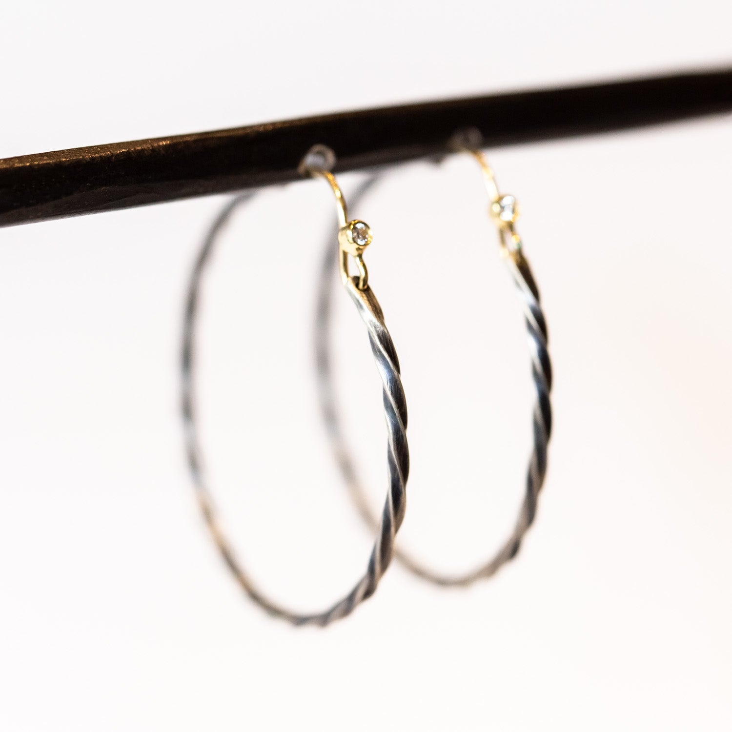 Sarah McGuire | Twisted Bias Hoop Earrings