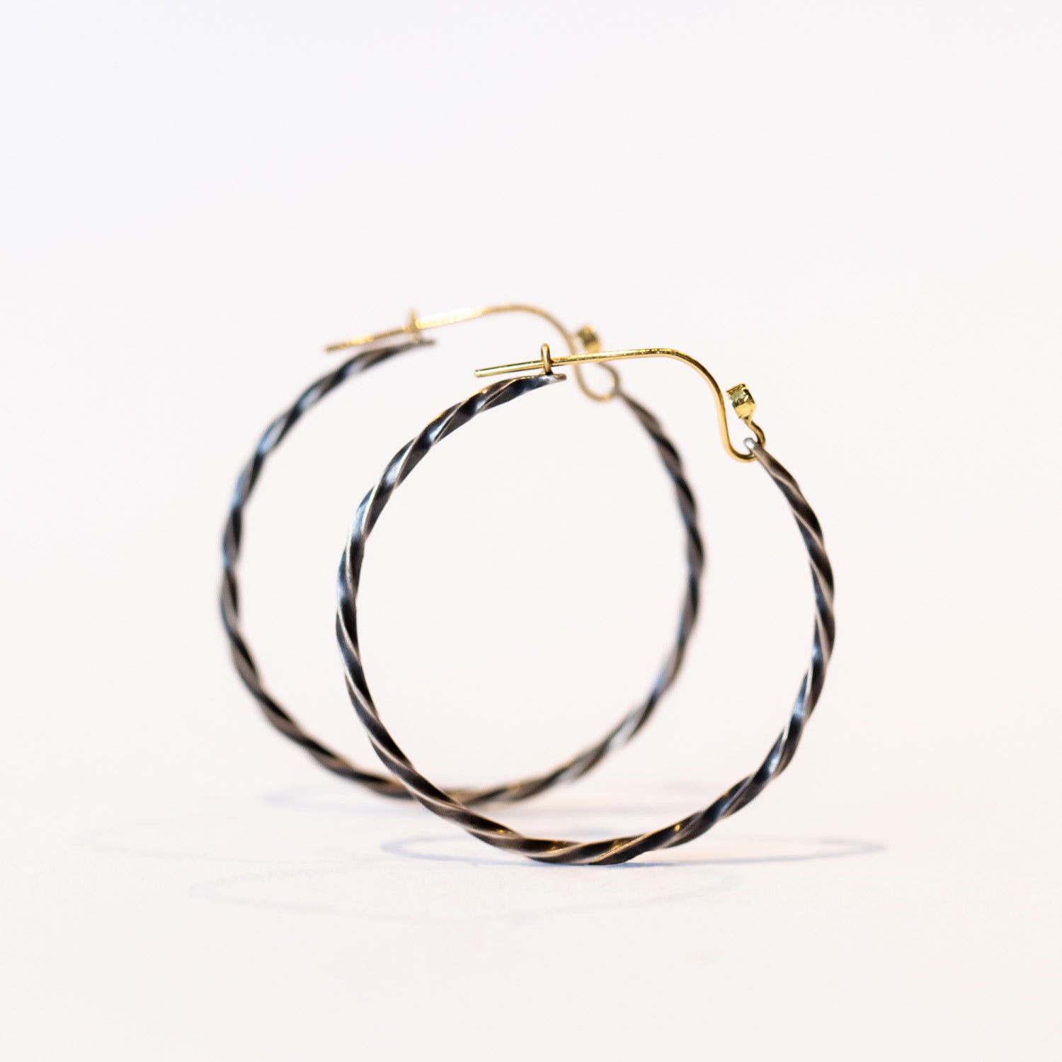 Sarah McGuire | Twisted Bias Hoop Earrings