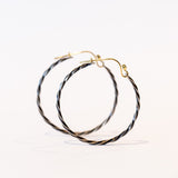 Sarah McGuire | Twisted Bias Hoop Earrings