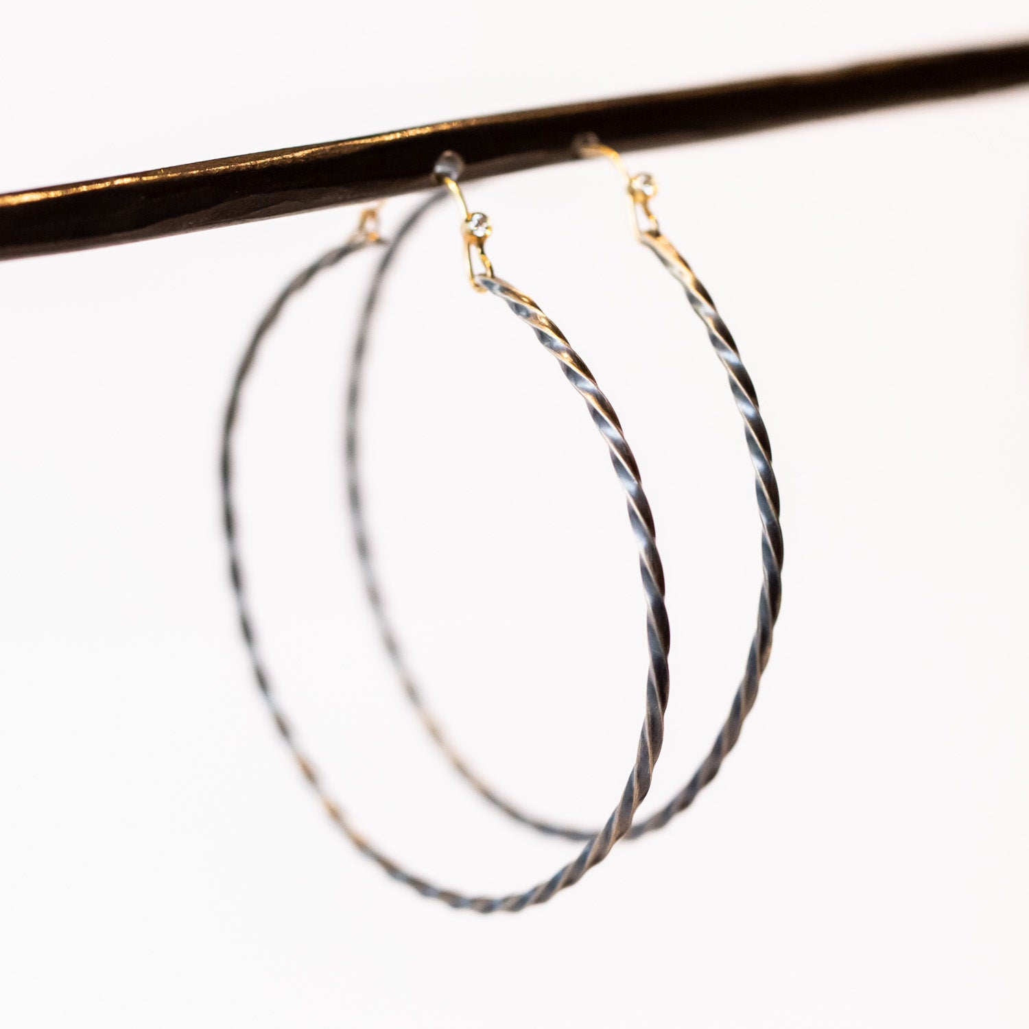 Sarah McGuire | Extra Large Twisted Bias Hoop Earrings