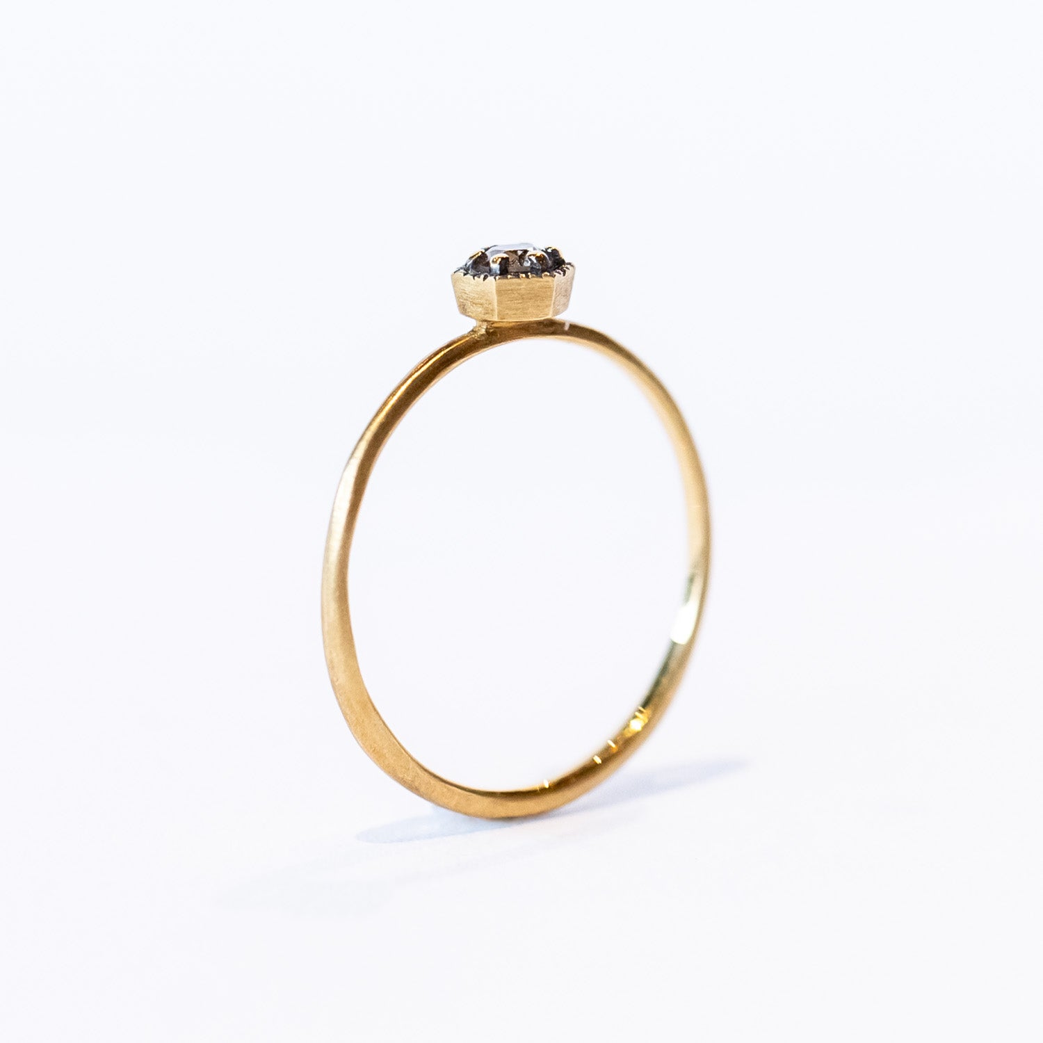Satomi Kawakita | 3mm Brown Diamond Hexagon Ring