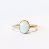 Satomi Kawakita | Australian White Opal Glace Ring