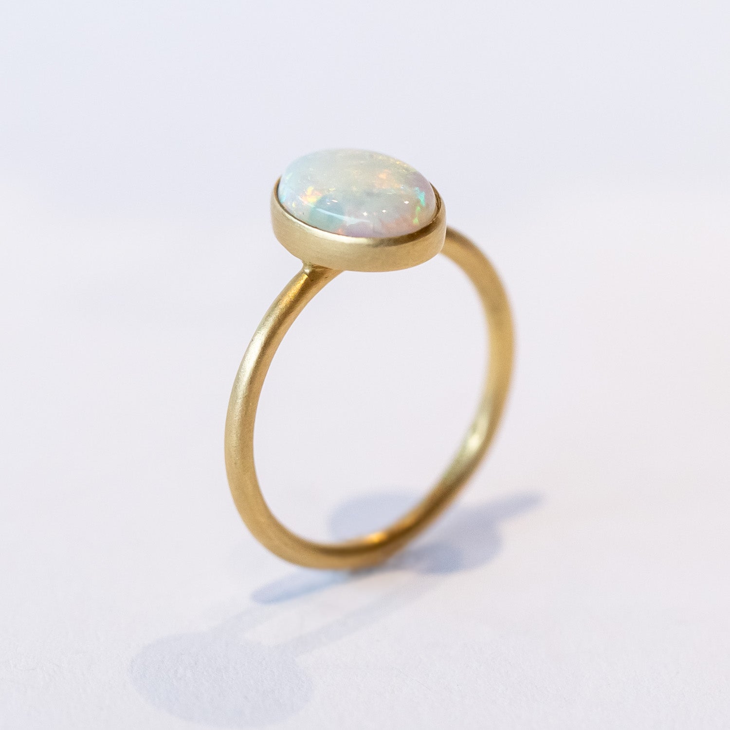 Satomi Kawakita | Australian White Opal Glace Ring