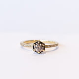 Satomi Kawakita | Brown Diamond Hexagon Pave Ring