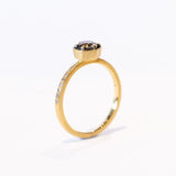 Satomi Kawakita | Brown Diamond Hexagon Pave Ring