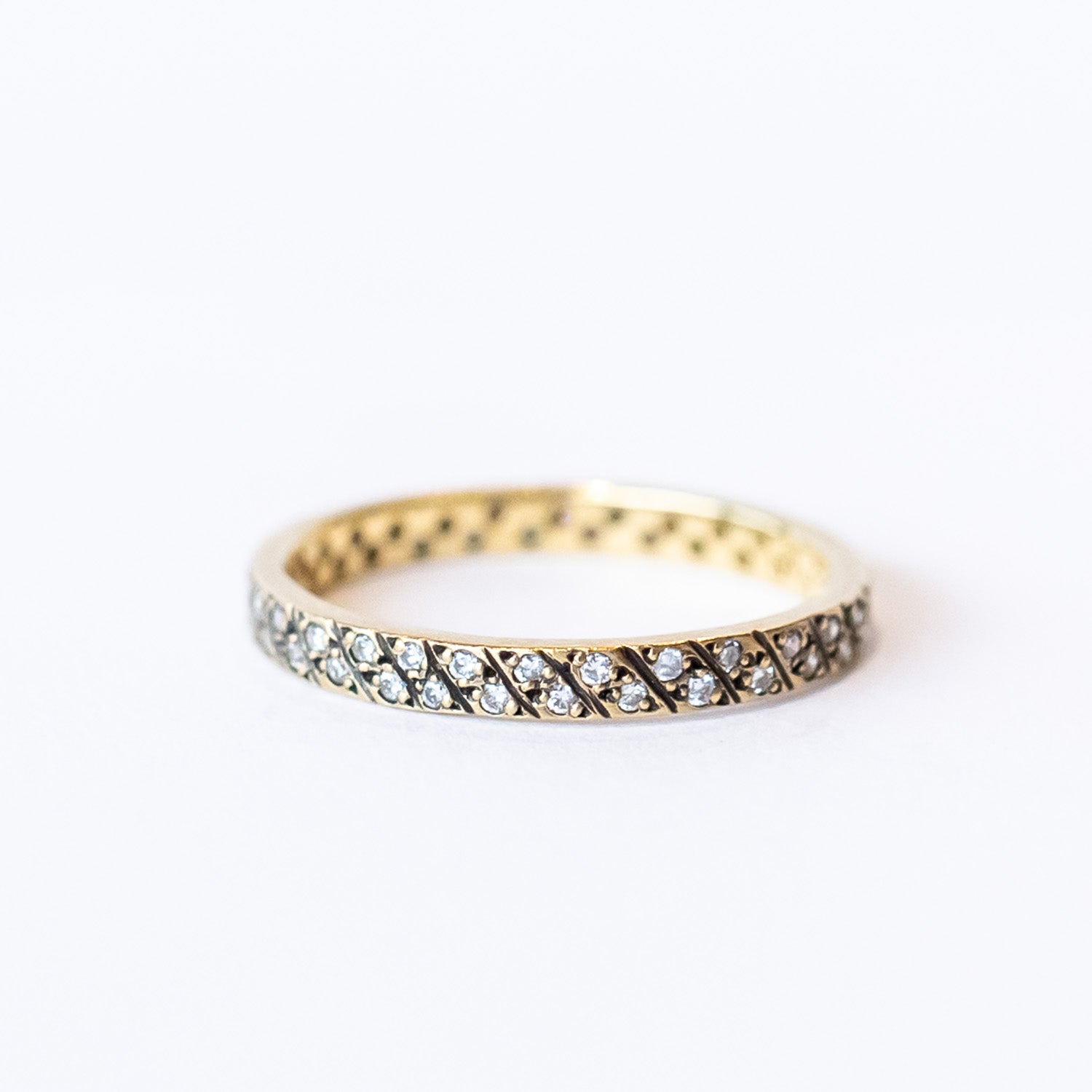 Satomi Kawakita | Diagonal Antiqued Diamond Band