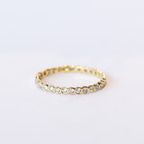 Satomi Kawakita | Small White Diamond Circle Eternity Band