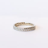 White Diamond Double Eternity Band