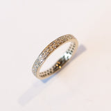 White Diamond Double Eternity Band