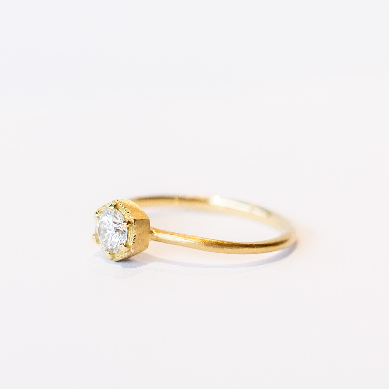Satomi Kawakita | 4.5mm White Diamond Hexagon Ring