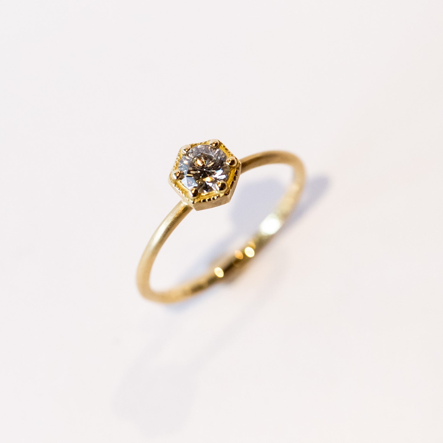 Satomi Kawakita | 4.5mm White Diamond Hexagon Ring