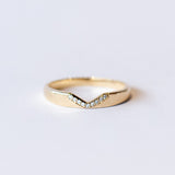 Notch Diamond Contour Band