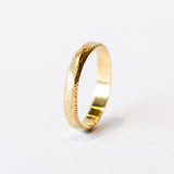 4mm Hand Carved Thick Wedding Band