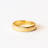 5mm Hand Carved Thick Wedding Band