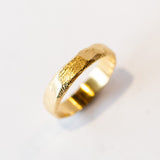 5mm Hand Carved Thick Wedding Band