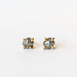 Variance Objects | Grey Diamond Stud Earrings