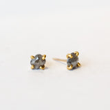 Variance Objects | Grey Diamond Stud Earrings