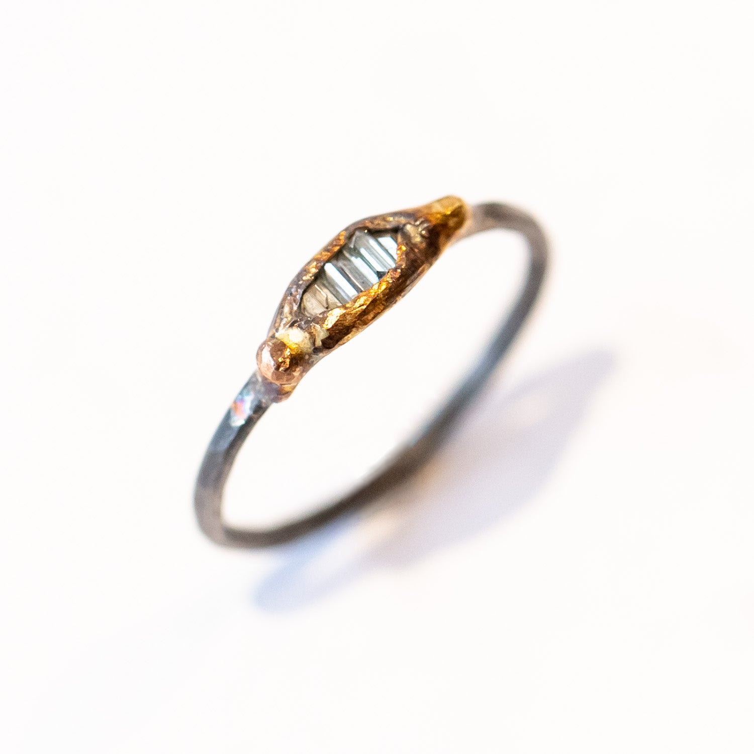 Variance Objects | Mini Baguette Diamond Band