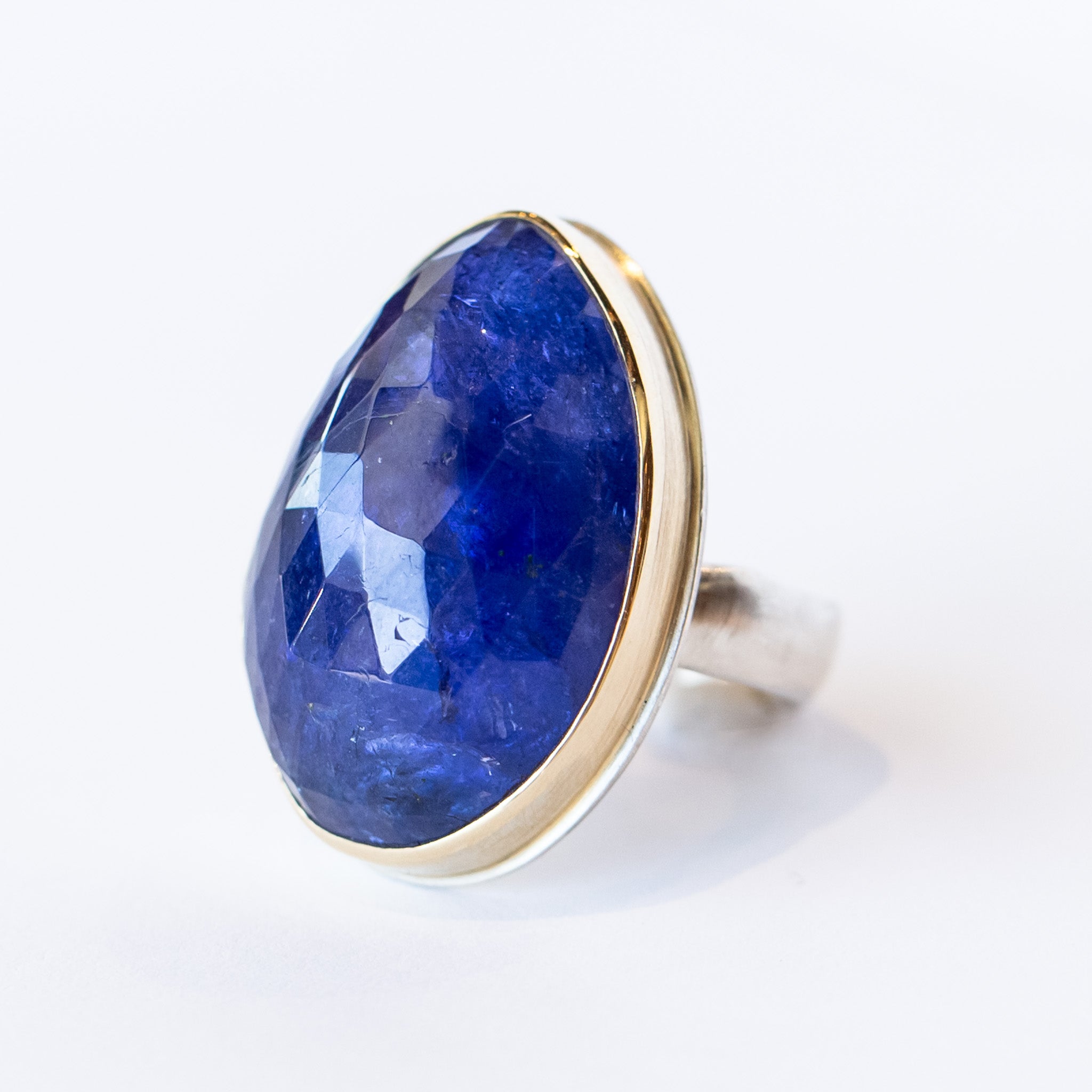 Jamie Joseph | Large Asymmetrical Tanzanite Ring – LAPIS