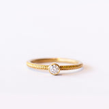 Sarah Swell | Feather Solitaire Ring