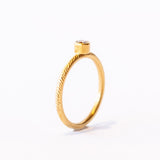 Sarah Swell | Feather Solitaire Ring