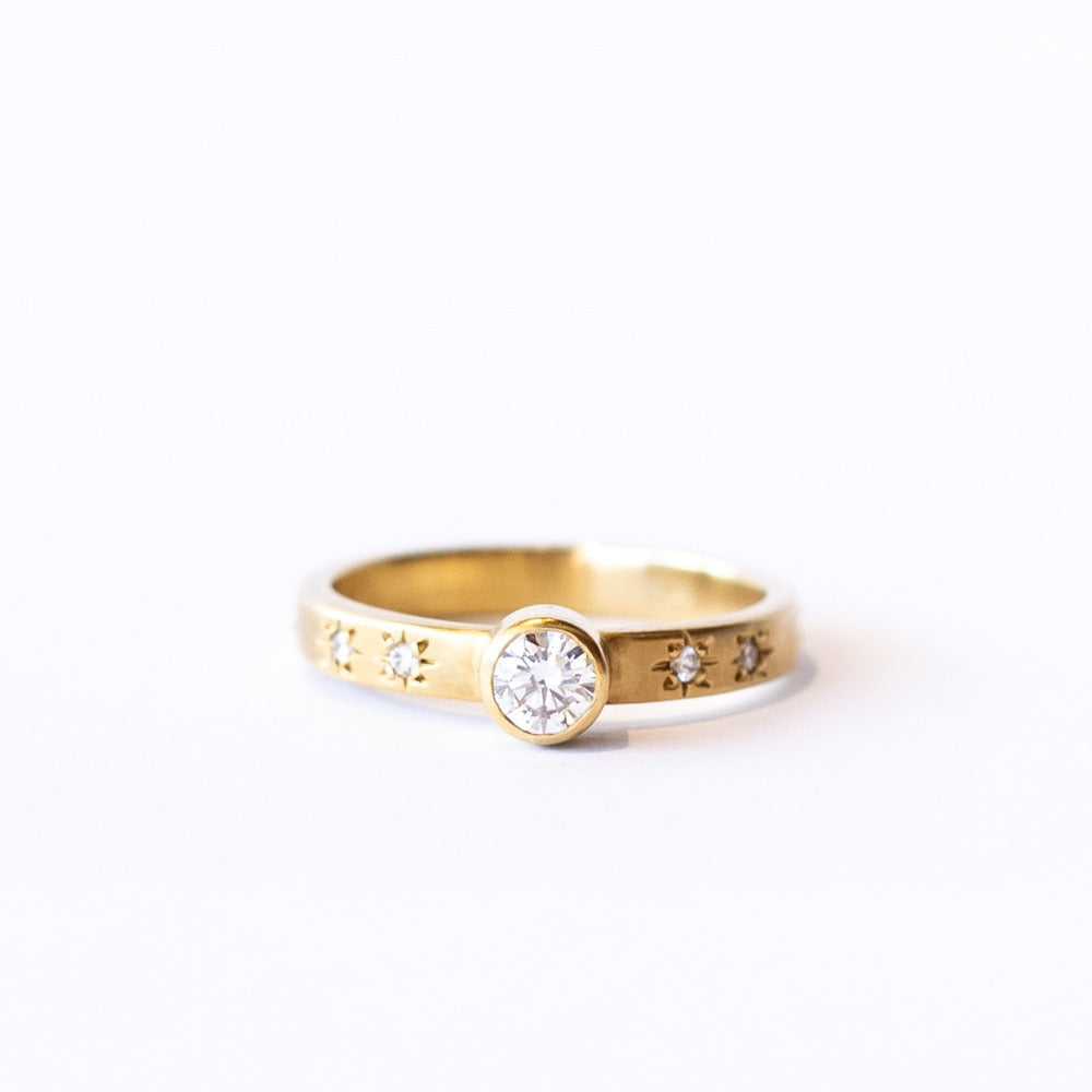 Sarah Swell | Starry Sky Solitaire Ring