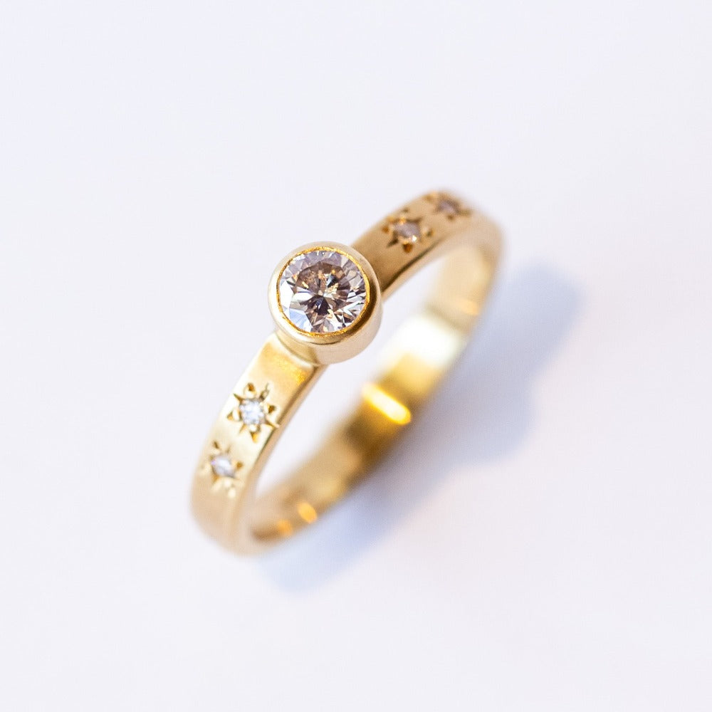 Sarah Swell | Starry Sky Solitaire Ring