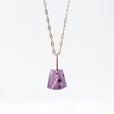 Amethyst and Diamond Mini Chunk Charm