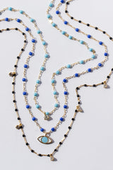 Classic Eye Necklace, Bleuet