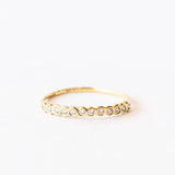 Satomi Kawakita | Small White Diamond Circle Half Eternity Band