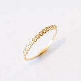 Satomi Kawakita | Small White Diamond Circle Half Eternity Band