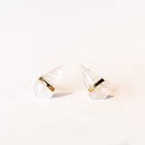 Moonstone Kite Stud Earrings, Large