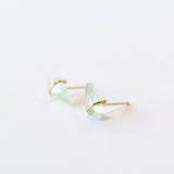 Prehnite Kite Stud Earrings, Small