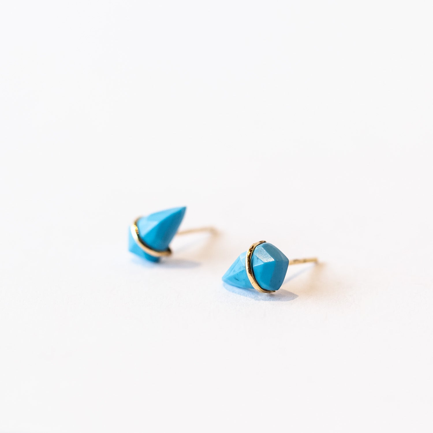 Turquoise Kite Stud Earrings, Small