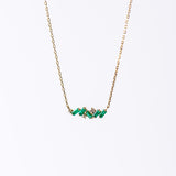 Suzanne Kalan | 18k Emerald Frenzy Mini Bar Necklace